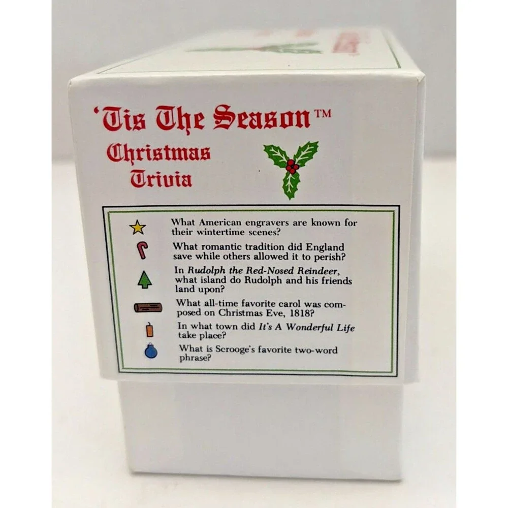Vintage 'Tis the Season Christmas Trivia Card Game Family Holiday Party 1996